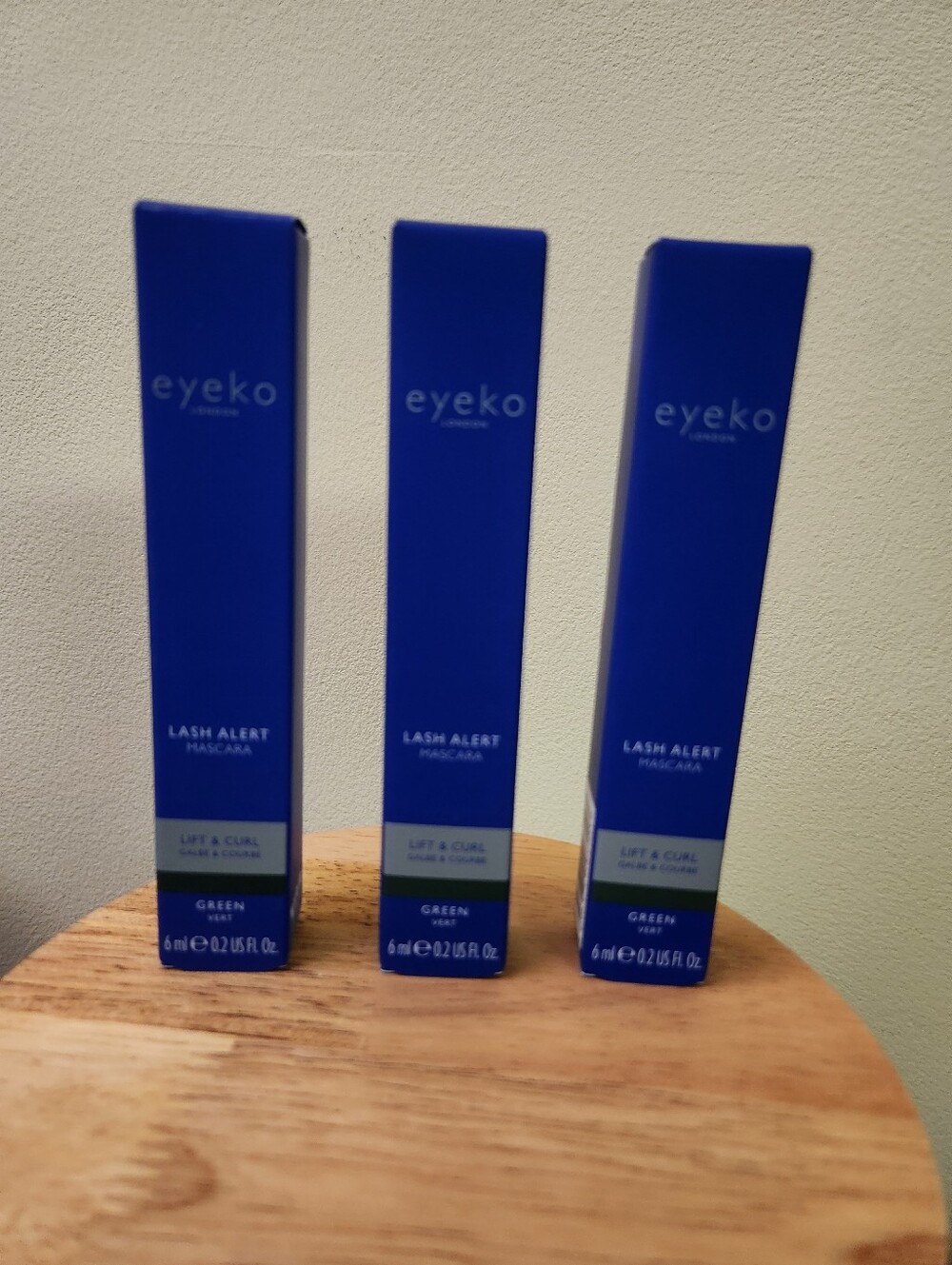 Eyeko Lash Alert Mascara Green Lift & Curl (3-pack) New